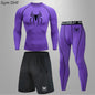 Spider Men's Tracksuit Compression Sport Suit Gym Fitness Clothes Running Jogging Sport Wear Training Exercise Workout Rashgard