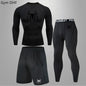 Spider Men's Tracksuit Compression Sport Suit Gym Fitness Clothes Running Jogging Sport Wear Training Exercise Workout Rashgard