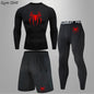Spider Men's Tracksuit Compression Sport Suit Gym Fitness Clothes Running Jogging Sport Wear Training Exercise Workout Rashgard