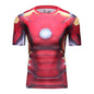 Sportswear Marvel Clothes Men's Compression Short Sleeve Workout T-Shirt Athletic Sports Fitness Gym Running Tops for Men