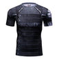 Sportswear Marvel Clothes Men's Compression Short Sleeve Workout T-Shirt Athletic Sports Fitness Gym Running Tops for Men