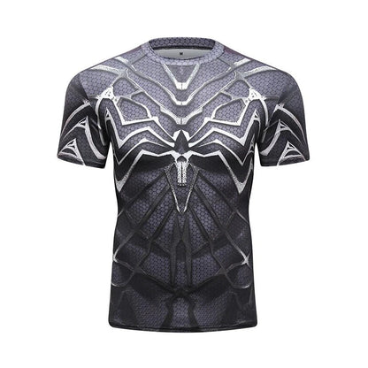 Sportswear Marvel Clothes Men's Compression Short Sleeve Workout T-Shirt Athletic Sports Fitness Gym Running Tops for Men