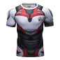 Sportswear Marvel Clothes Men's Compression Short Sleeve Workout T-Shirt Athletic Sports Fitness Gym Running Tops for Men