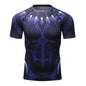 Sportswear Marvel Clothes Men's Compression Short Sleeve Workout T-Shirt Athletic Sports Fitness Gym Running Tops for Men