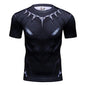 Sportswear Marvel Clothes Men's Compression Short Sleeve Workout T-Shirt Athletic Sports Fitness Gym Running Tops for Men