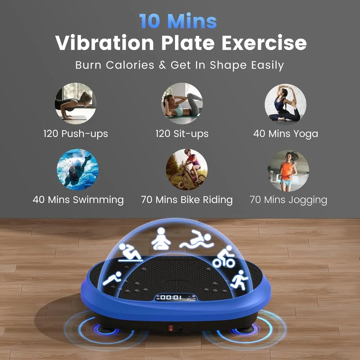 Vibrating Fitness Platform – Full Body Shaker Workout with Bluetooth