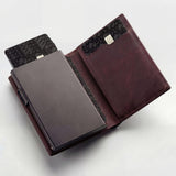 Vintage Stitch Leather Wallet.