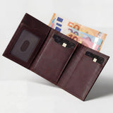 Vintage Stitch Leather Wallet.