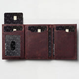 Vintage Stitch Leather Wallet.