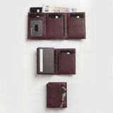 Vintage Stitch Leather Wallet.