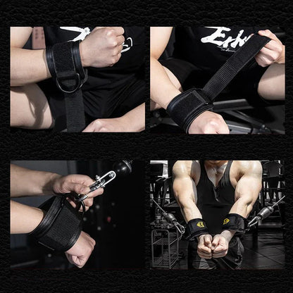 Wrist & Ankle Strap Cuffs – Cable Machine & Resistance Band Fitness Accessories