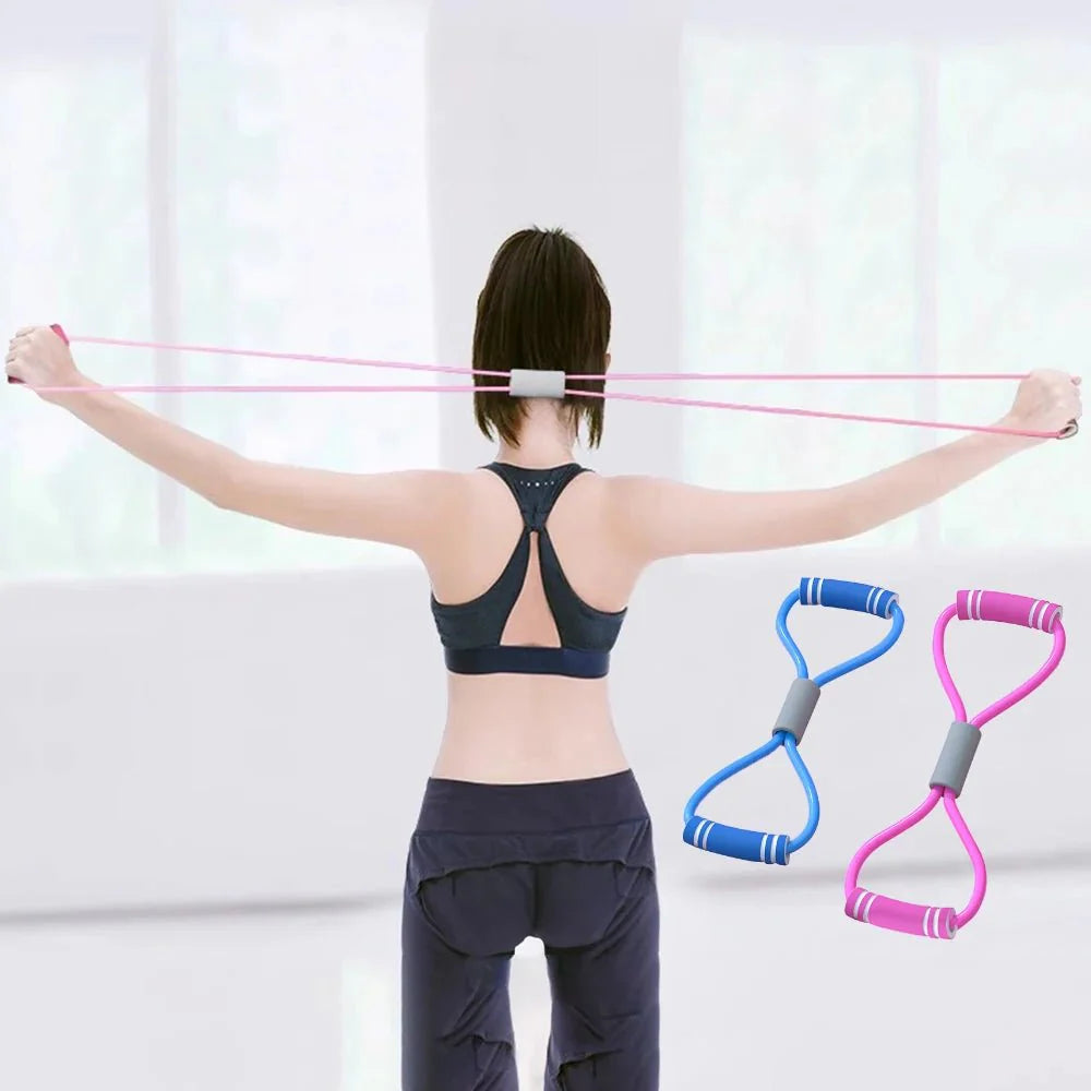 Yoga Elastic Exercise Bands Women Men Fitness Equipment Crossfit Bodybuilding Workout Tension Rope Resistance Band Home Gym